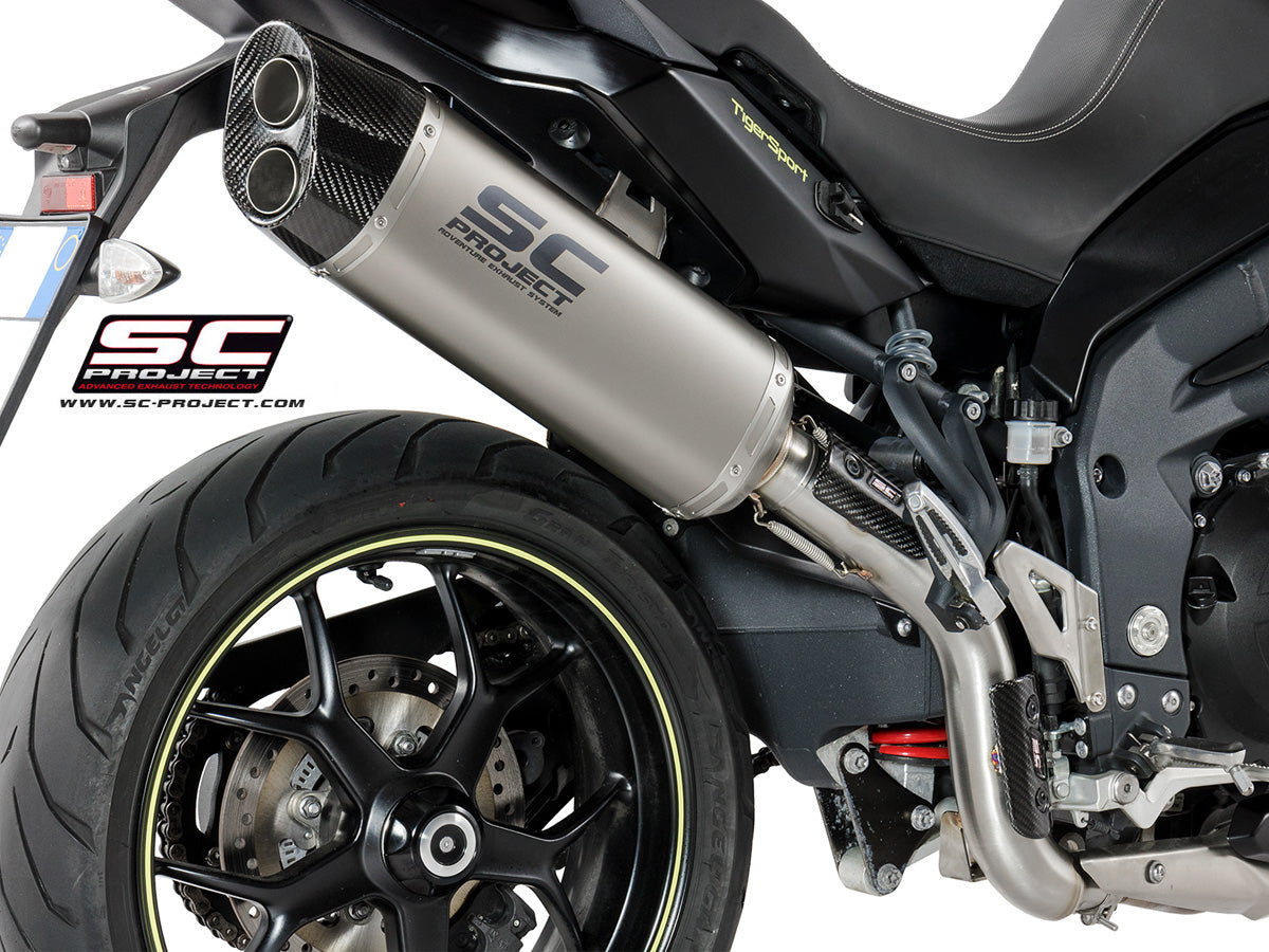 Picture of Adventure titanium exhaust, high mount