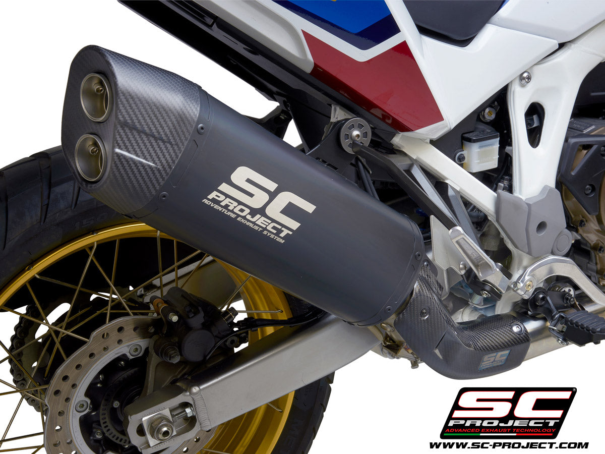 Picture of Adventure titanium exhaust, matt black