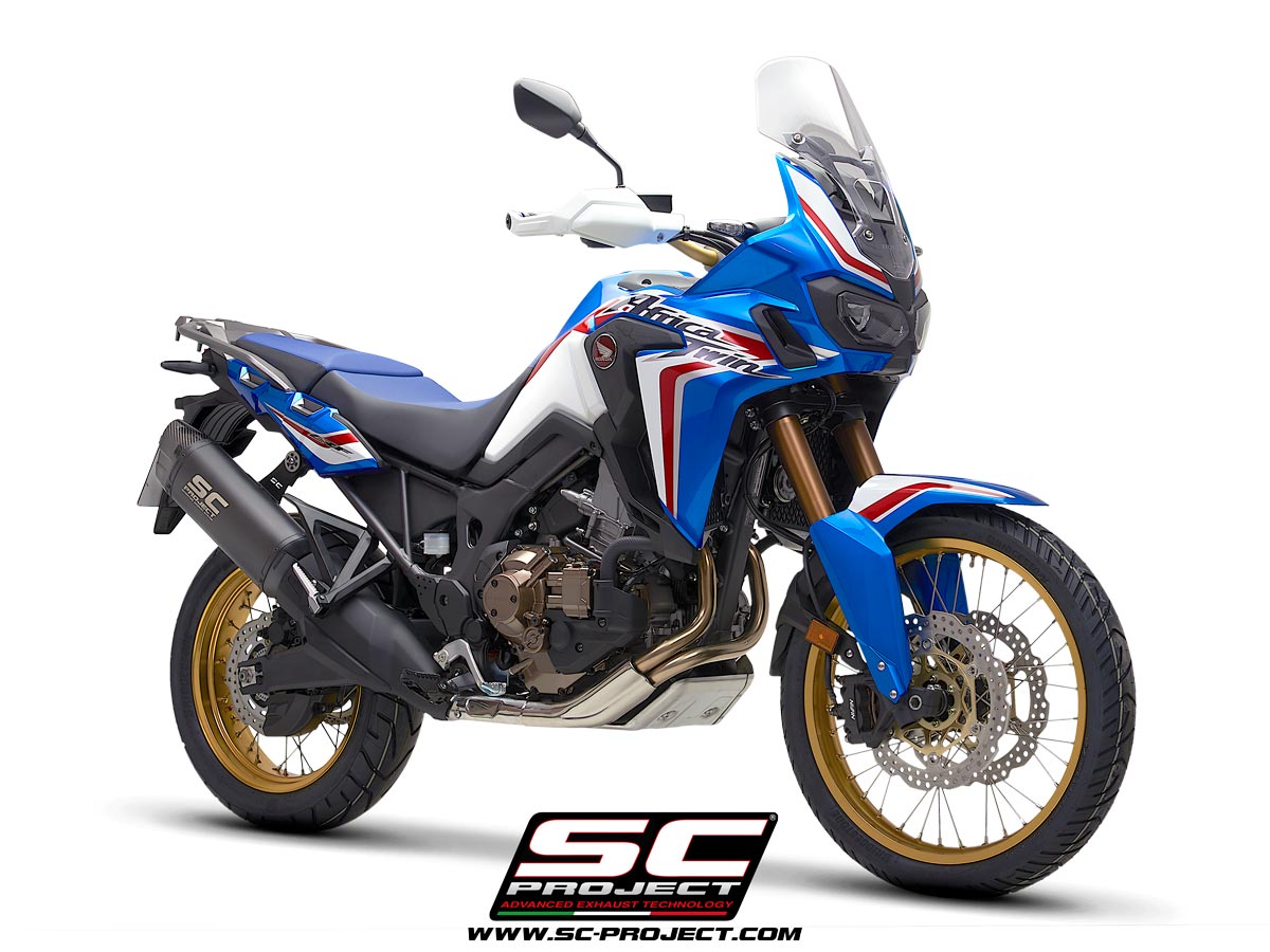 Picture of Adventure titanium exhaust, matt black