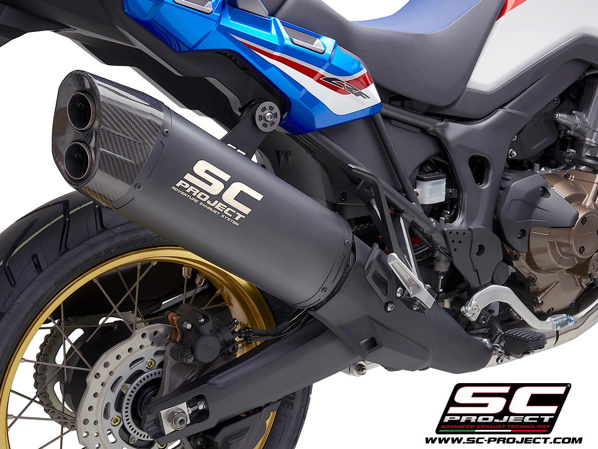 Picture of Adventure titanium exhaust, matt black