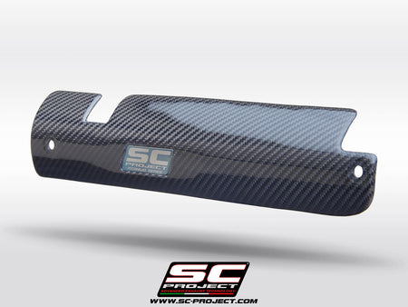 Picture of carbon fibre heat shield protection for OEM headers