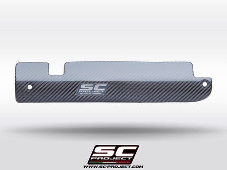 Picture of carbon fibre heat shield protection for OEM headers