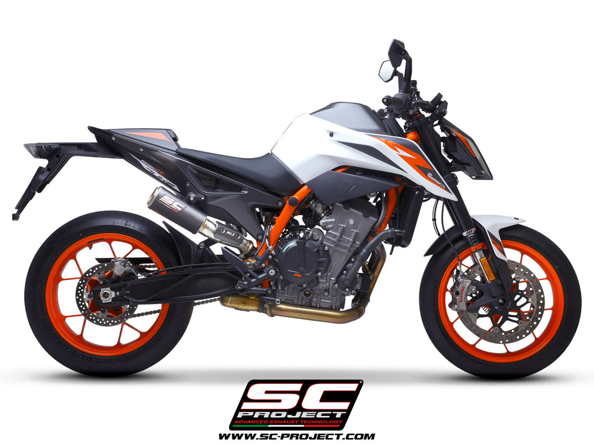 Picture of CR-T M2 carbon fibre exhaust, with stoneguard grid