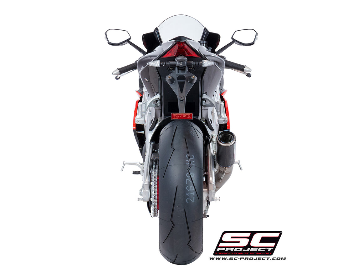 Picture of CR-T carbon fibre exhaust, high mount