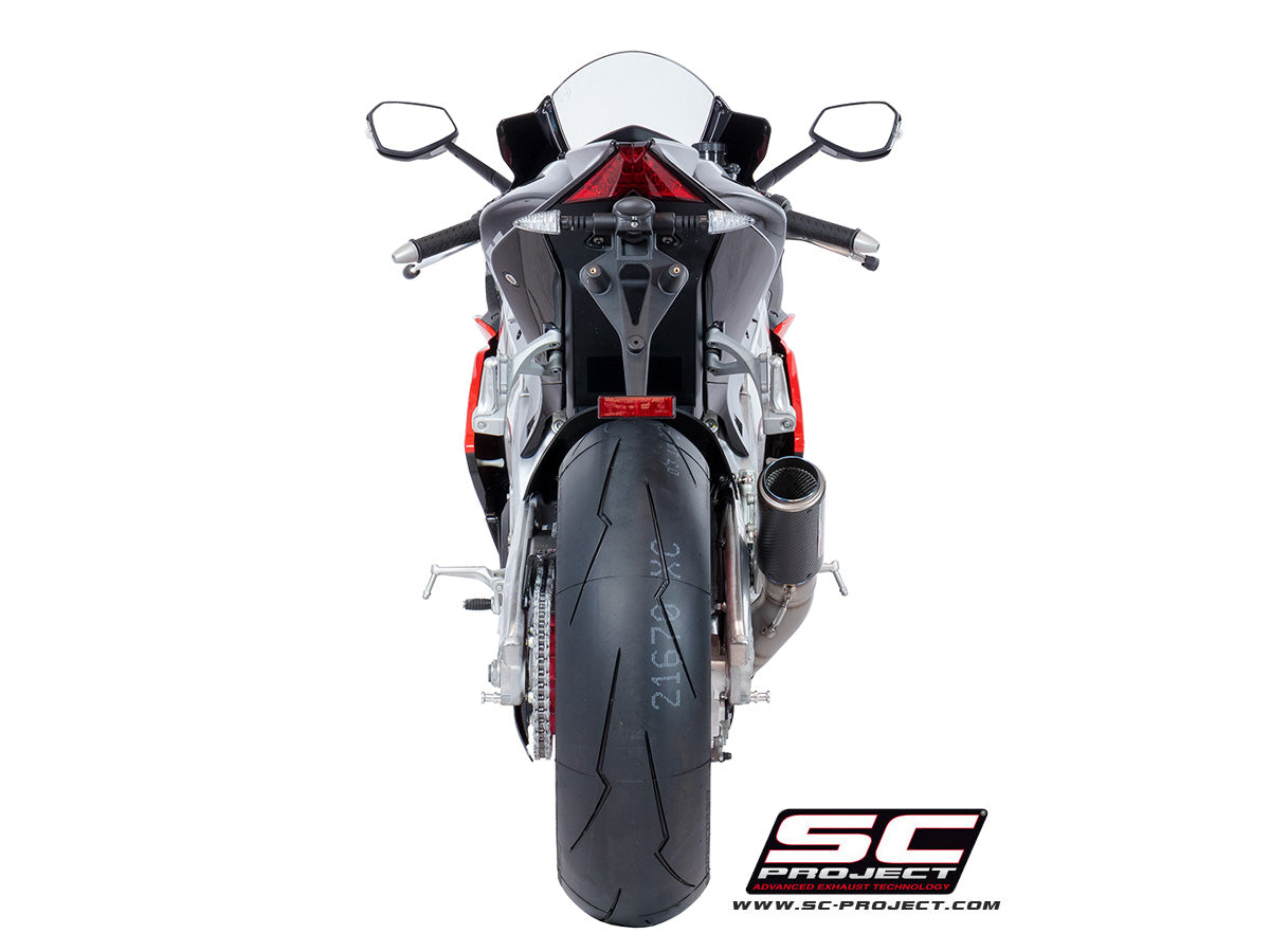 Picture of CR-T carbon fibre exhaust, high mount