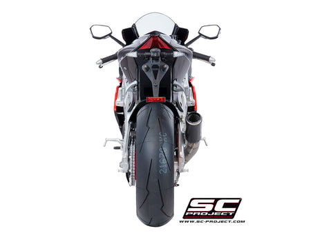 Picture of CR-T carbon fibre exhaust, high mount
