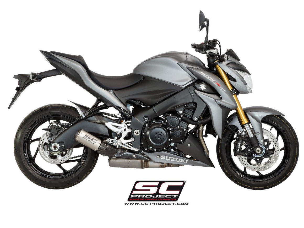 Picture of CR-T carbon fibre exhaust, with stoneguard grid