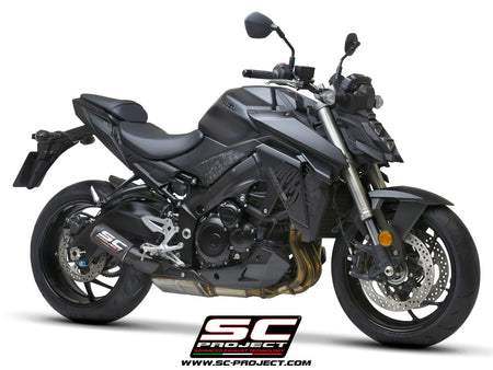 Picture of CR-T carbon fibre exhaust, with stoneguard grid