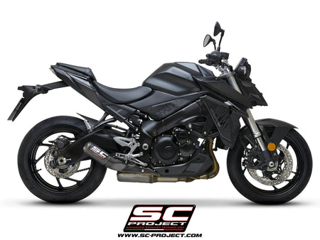 Picture of CR-T carbon fibre exhaust, with stoneguard grid