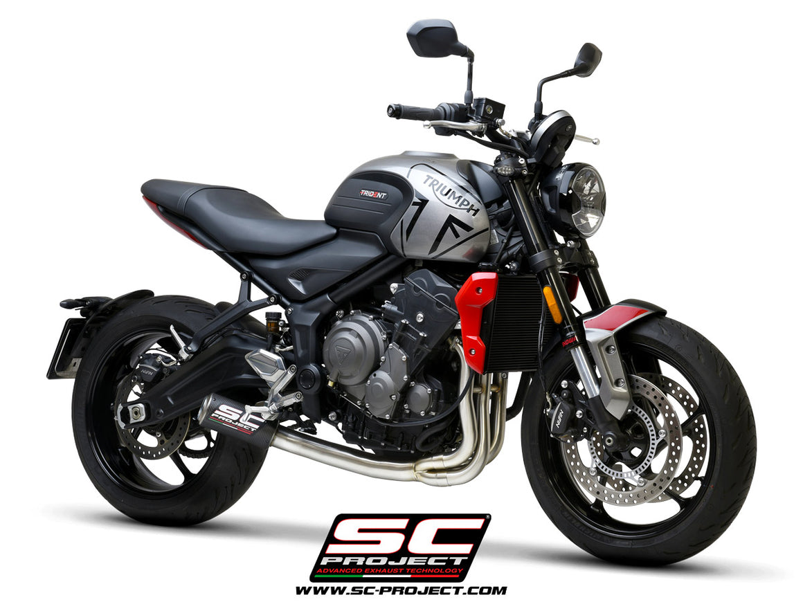 Picture of 3-1 Stainless steel full exhaust system, with CR-T carbon fibre exhaust with stoneguard grid