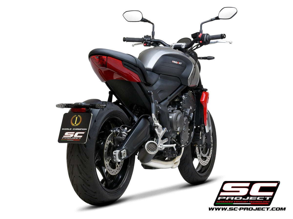 Picture of 3-1 Stainless steel full exhaust system, with CR-T carbon fibre exhaust with stoneguard grid