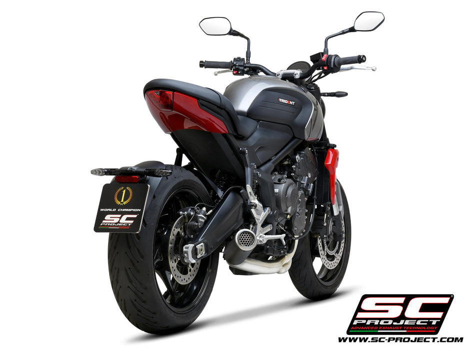 Picture of 3-1 Stainless steel full exhaust system, with CR-T carbon fibre exhaust with stoneguard grid