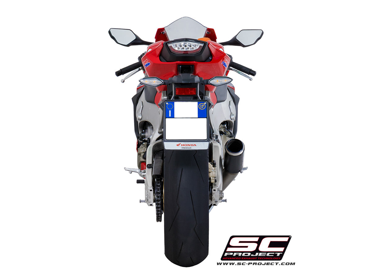 Picture of CR-T carbon fibre exhaust, high mount