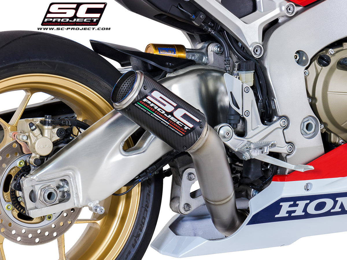 Picture of CR-T carbon fibre exhaust, high mount