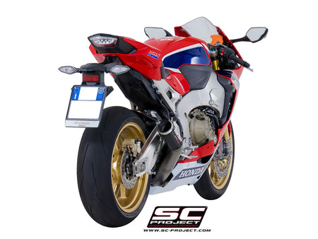 Picture of CR-T carbon fibre exhaust, high mount