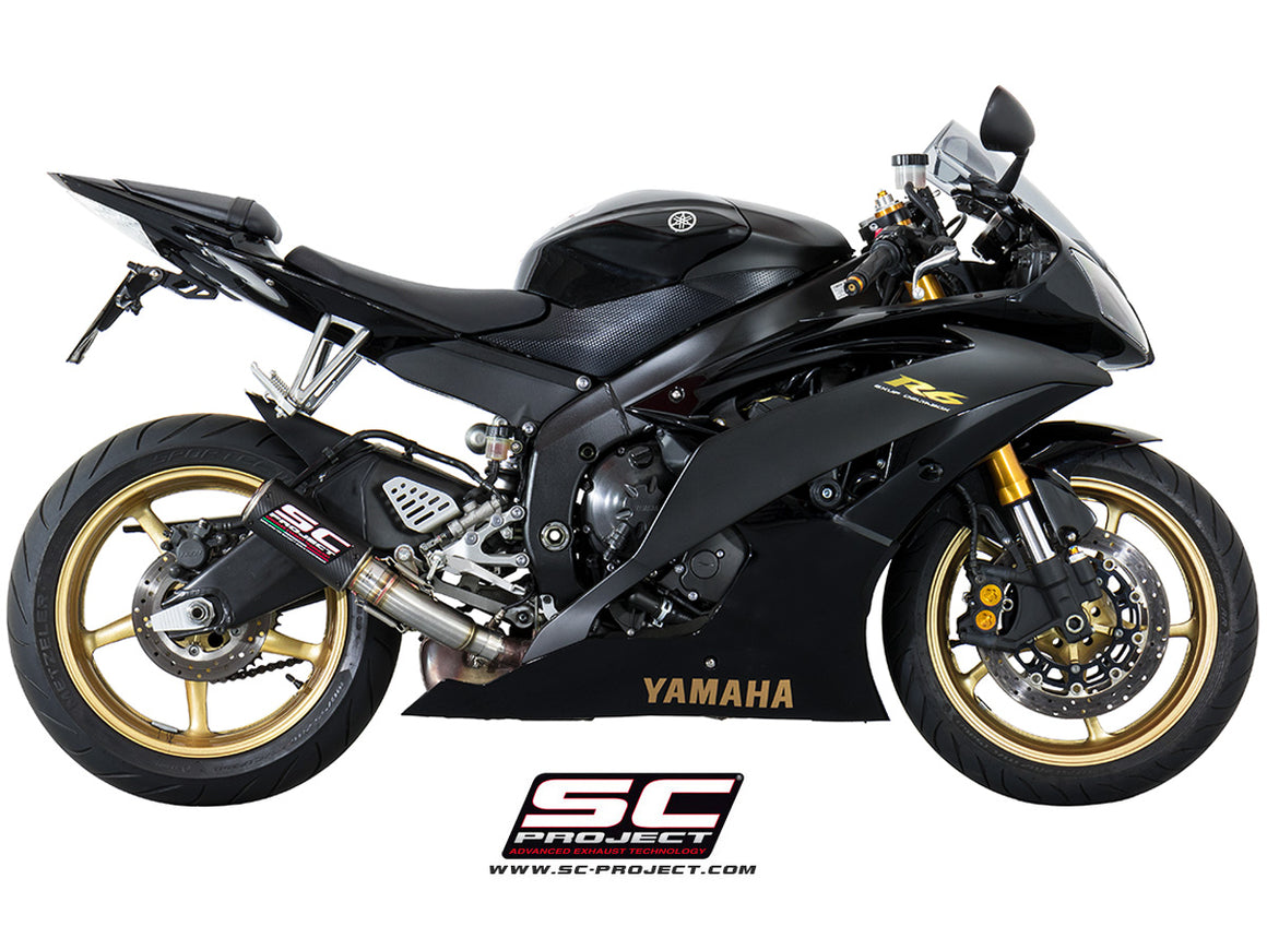 Picture of CR-T carbon fibre exhaust, high mount