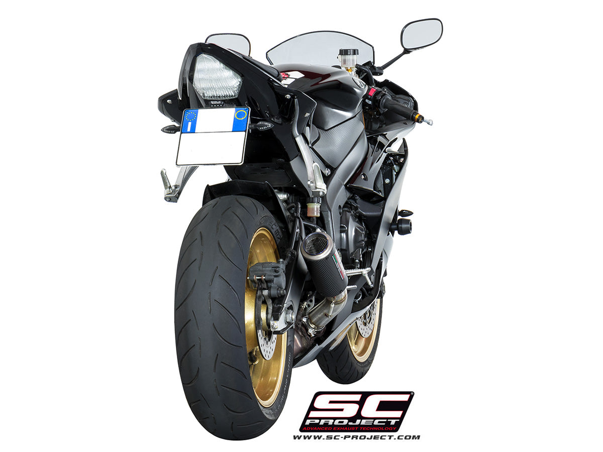 Picture of CR-T carbon fibre exhaust, high mount