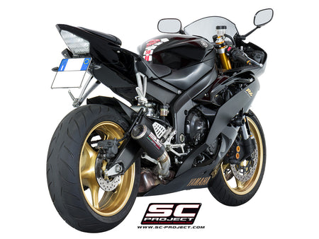Picture of CR-T carbon fibre exhaust, high mount