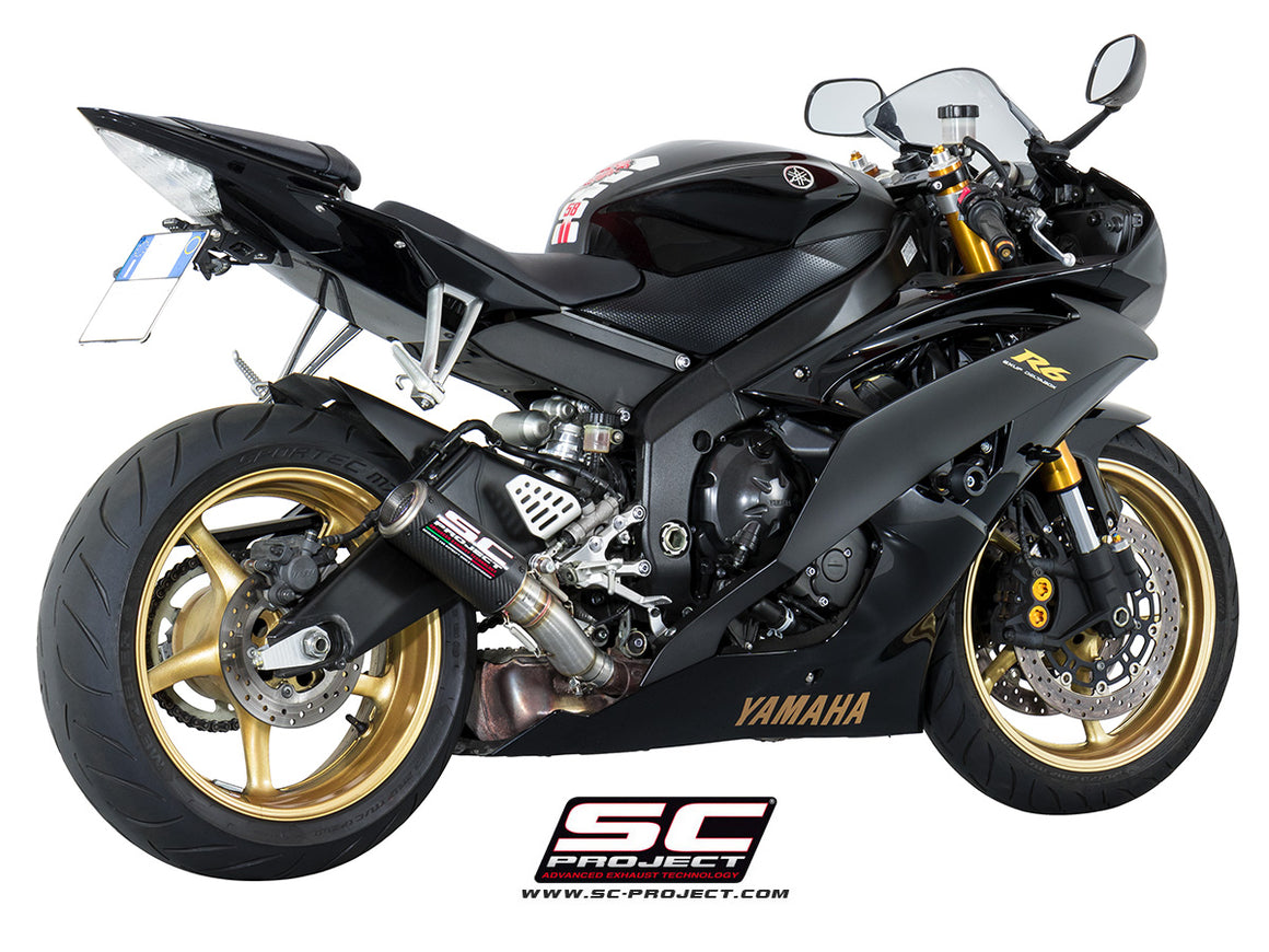 Picture of CR-T carbon fibre exhaust, high mount