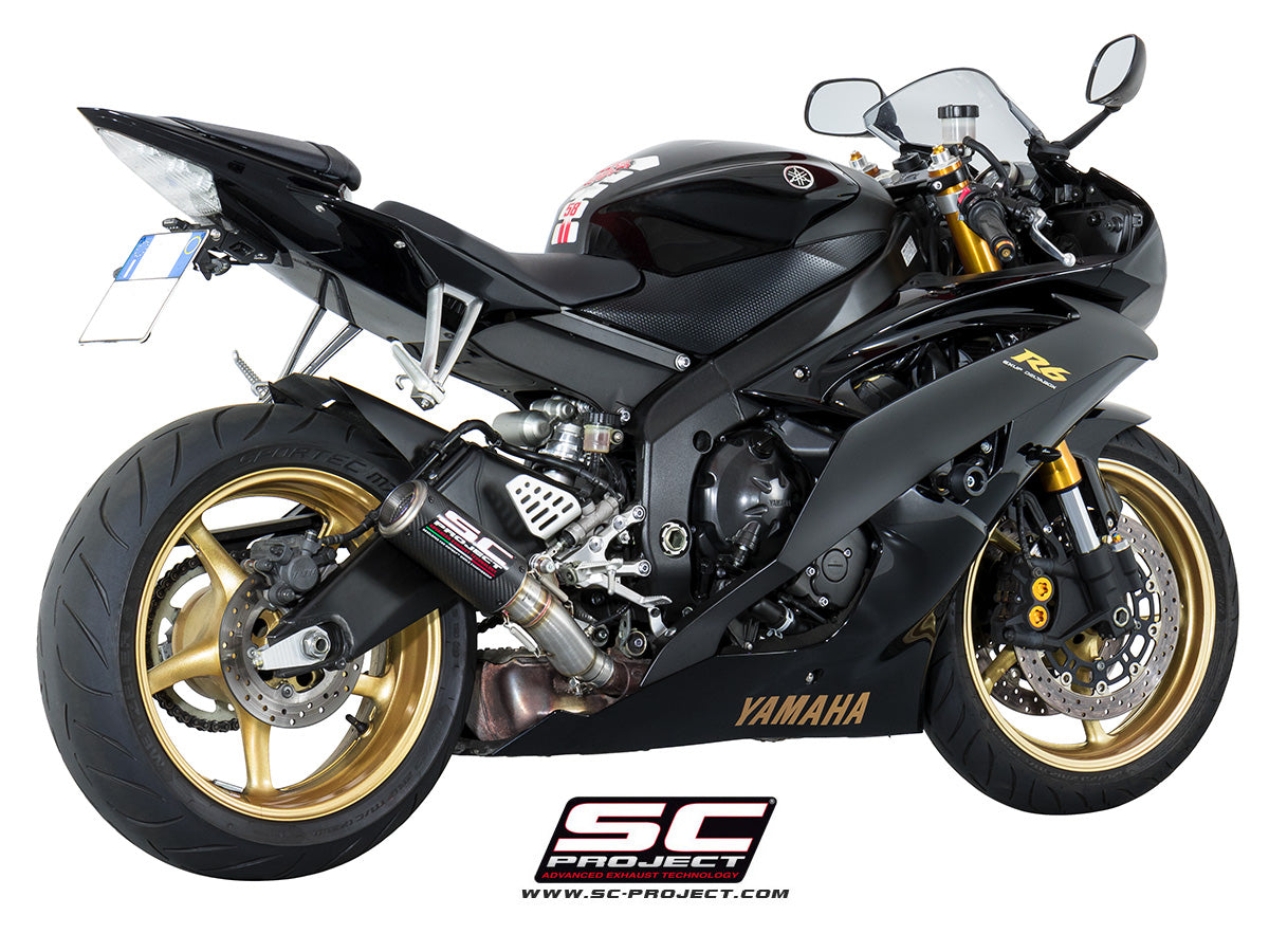 Picture of CR-T carbon fibre exhaust, high mount