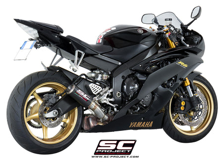 Picture of CR-T carbon fibre exhaust, high mount