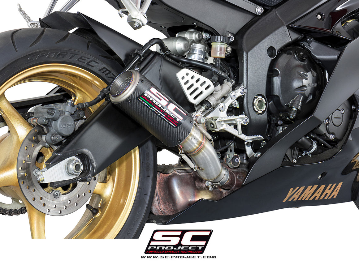 Picture of CR-T carbon fibre exhaust, high mount