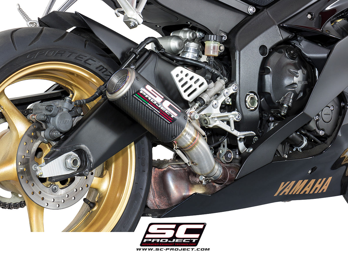 Picture of CR-T carbon fibre exhaust, high mount