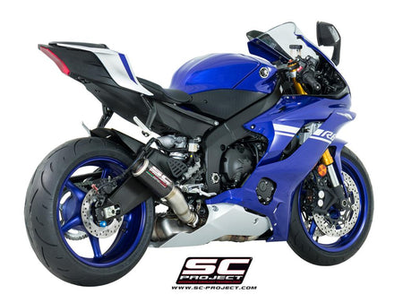 Picture of CR-T carbon fibre exhaust, high mount