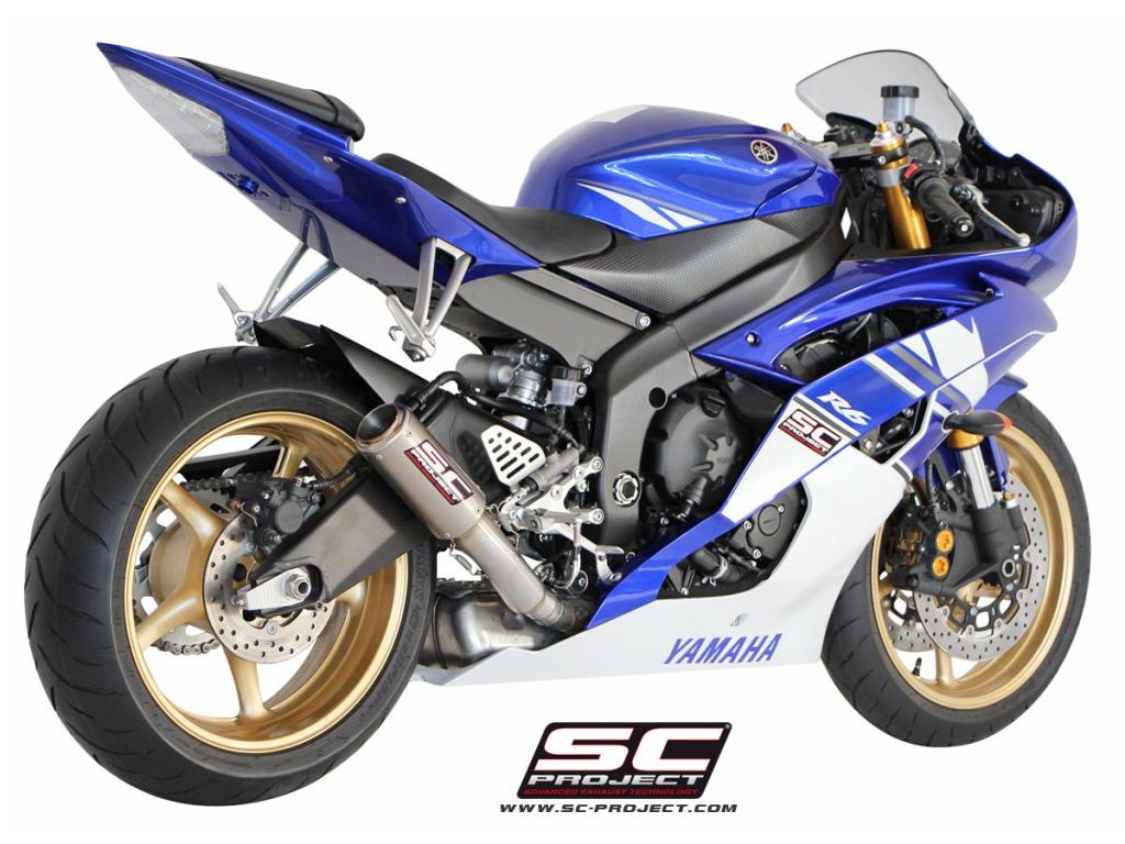 Picture of CR-T titanium exhaust, high mount