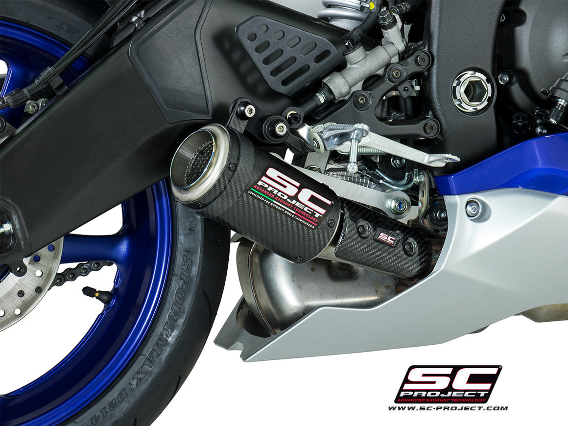 Picture of CR-T carbon fibre exhaust, low mount