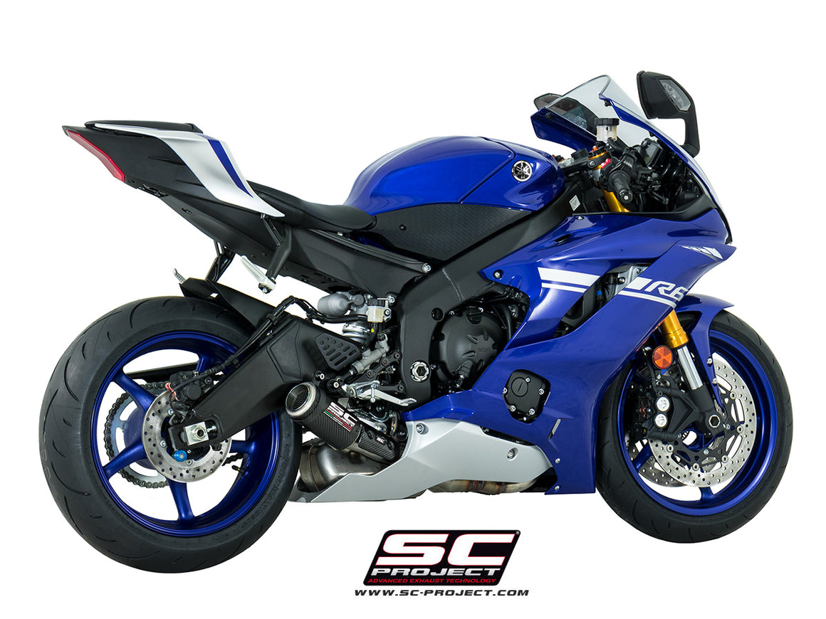 Picture of CR-T carbon fibre exhaust, low mount