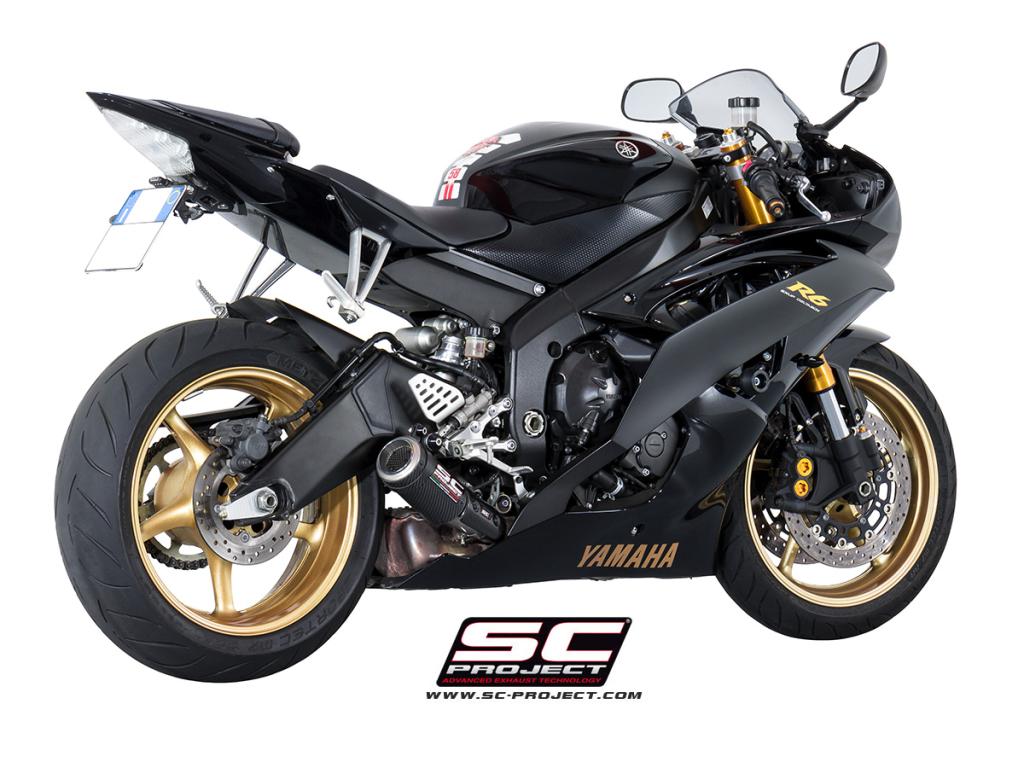 Picture of CR-T carbon fibre exhaust, low mount