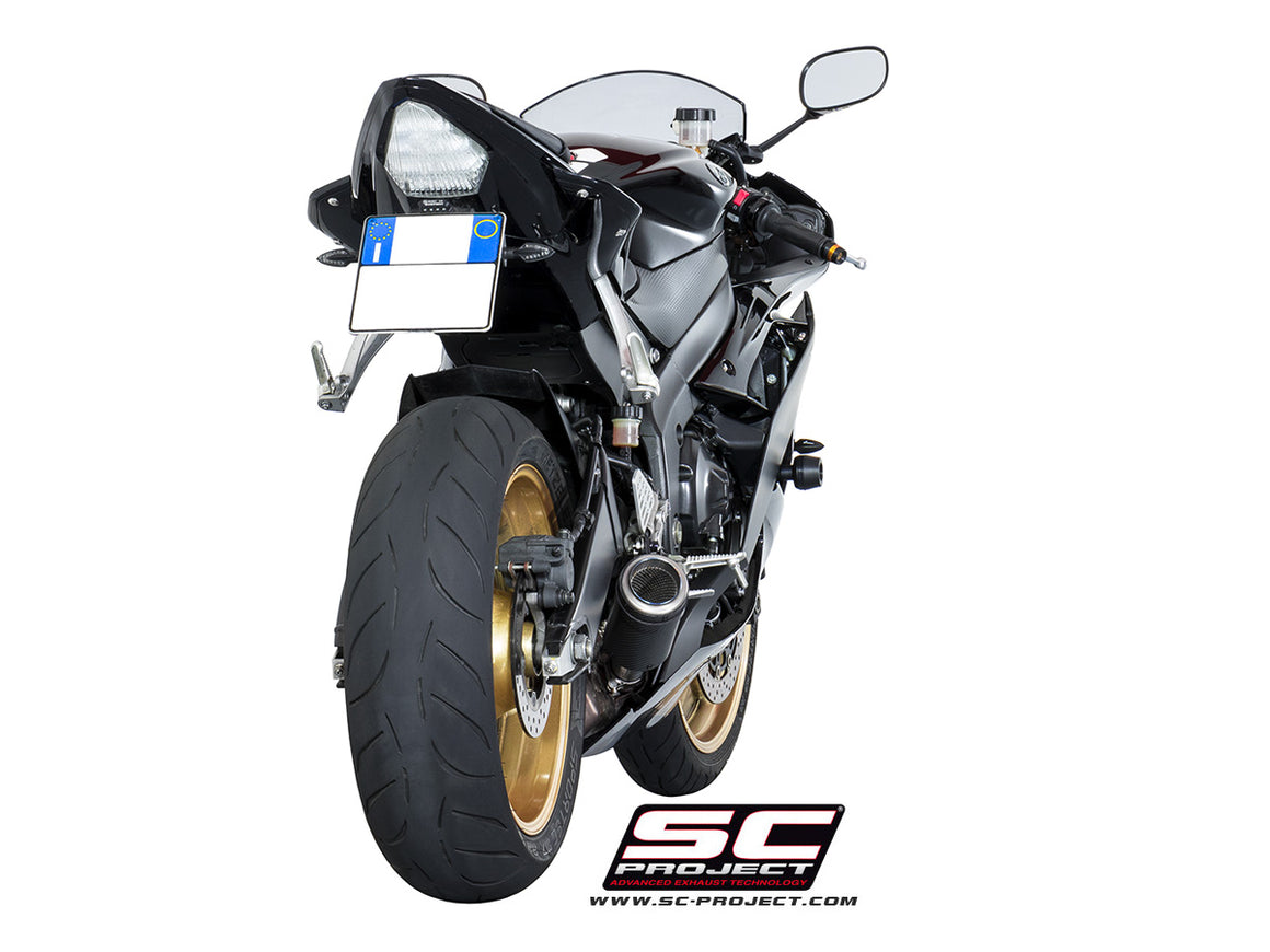 Picture of CR-T carbon fibre exhaust, low mount