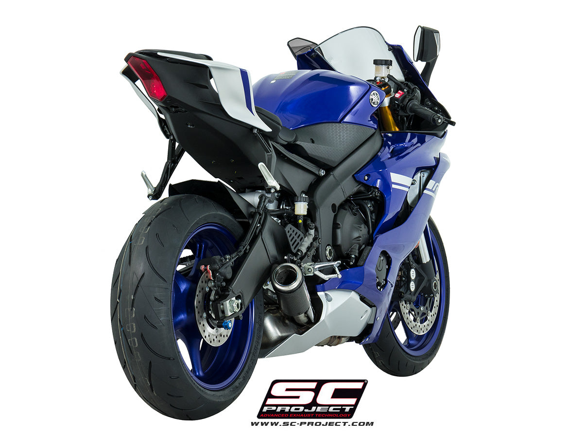 Picture of CR-T carbon fibre exhaust, low mount