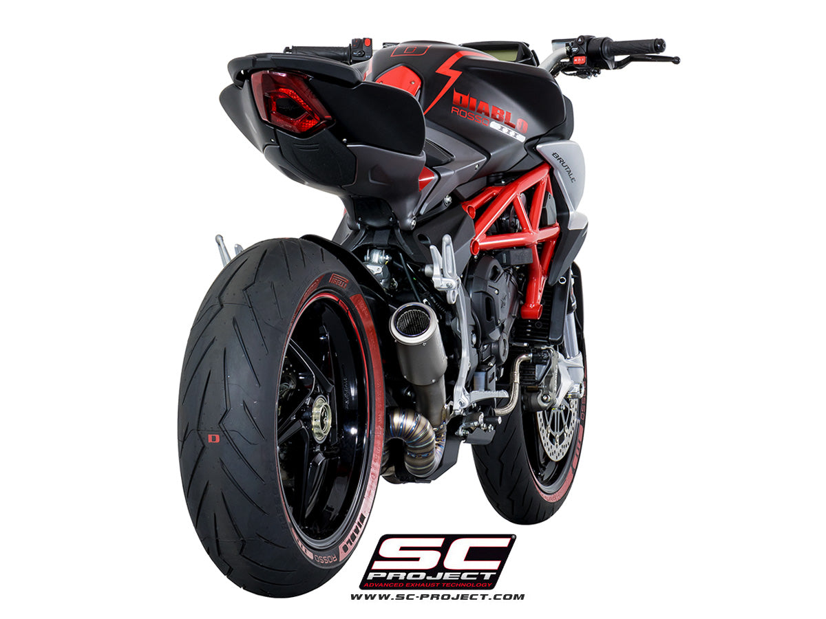 Picture of CR-T titanium exhaust, with welded sector link pipe
