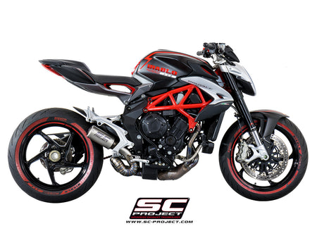 Picture of CR-T titanium exhaust, with welded sector link pipe