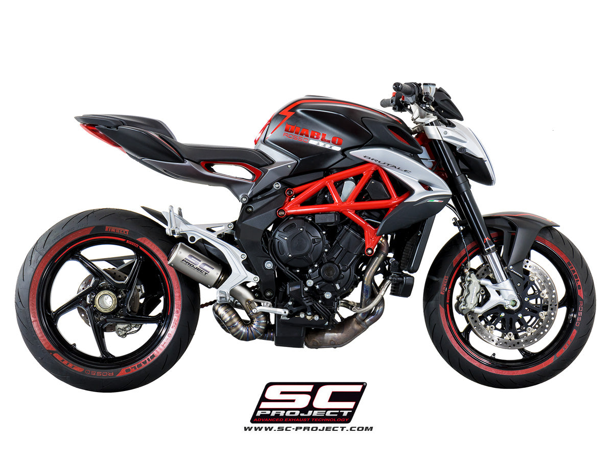 Picture of CR-T titanium exhaust, with welded sector link pipe