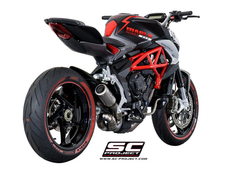 Picture of CR-T titanium exhaust, with welded sector link pipe