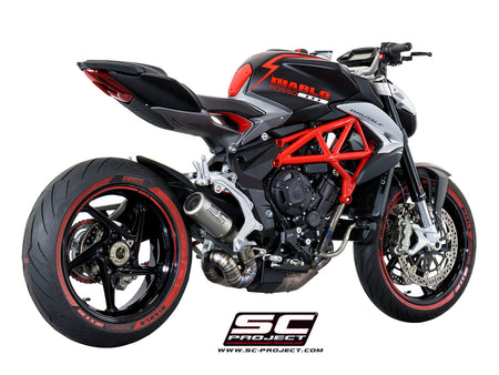 Picture of CR-T titanium exhaust, with welded sector link pipe