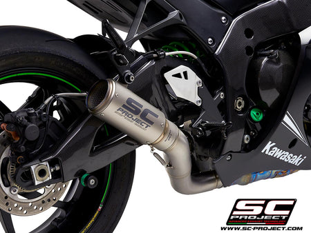 Picture of CR-T titanium exhaust, with de-cat link pipe