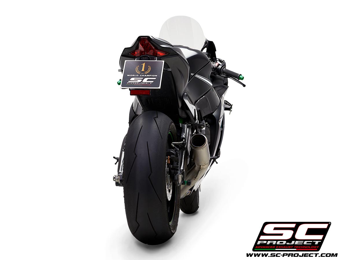 Picture of CR-T titanium exhaust, with de-cat link pipe