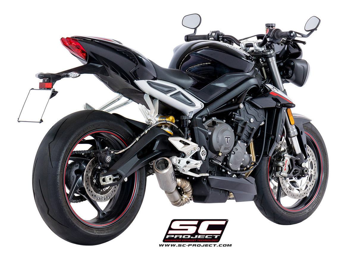 Picture of CR-T titanium exhaust, with welded sector link pipe