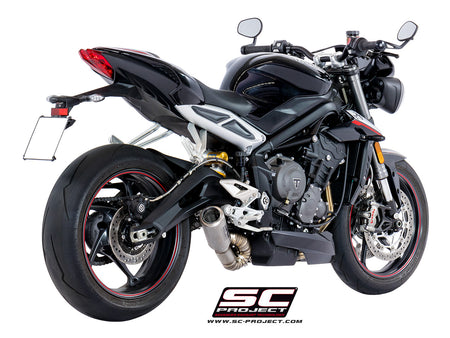 Picture of CR-T titanium exhaust, with welded sector link pipe