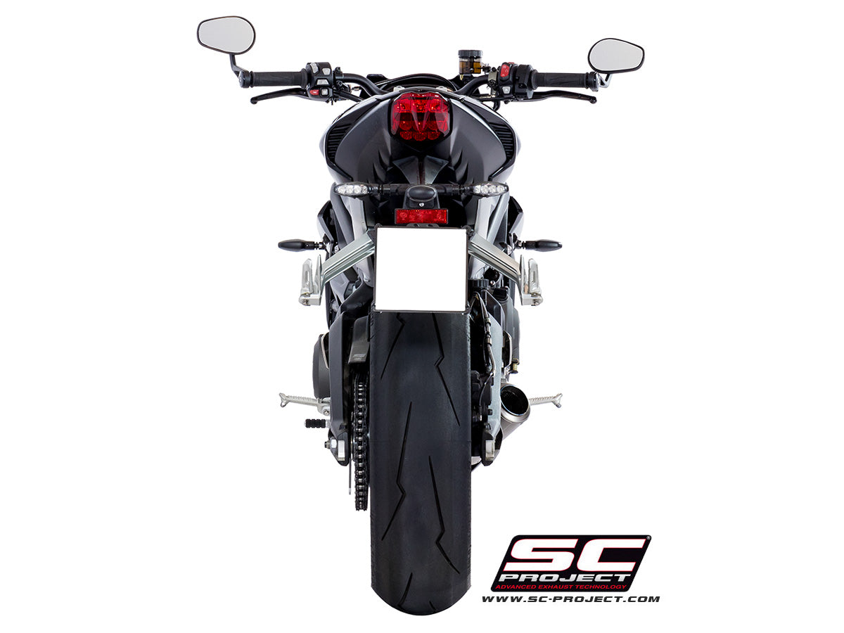 Picture of CR-T titanium exhaust, with welded sector link pipe