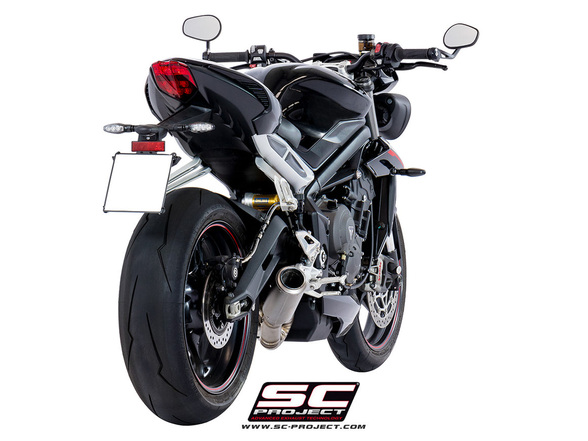 Picture of CR-T titanium exhaust, with welded sector link pipe