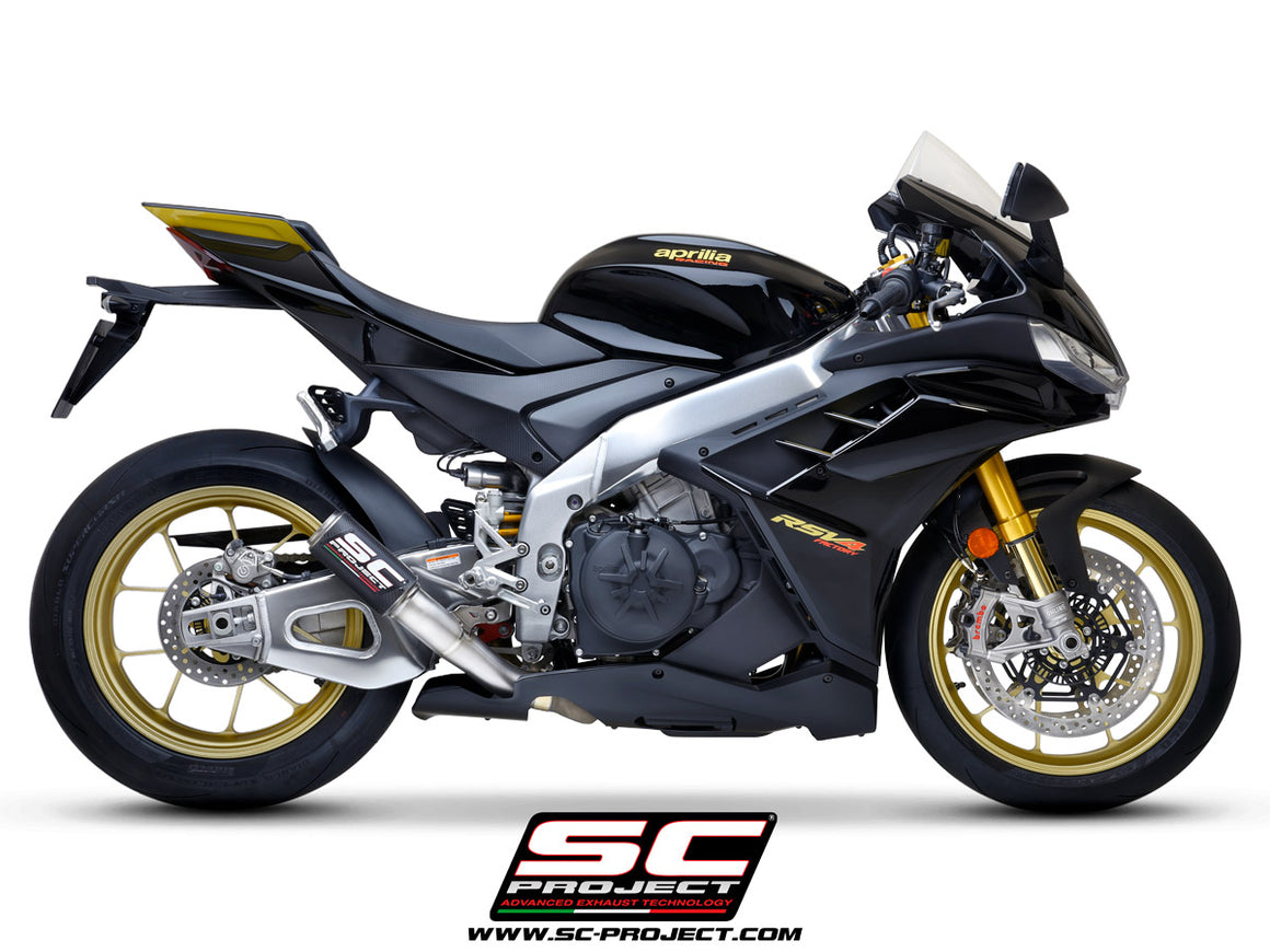 Picture of CR-T titanium exhaust, with stoneguard grid