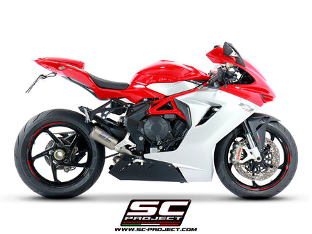 Picture of CR-T titanium exhaust, with welded sector link pipe