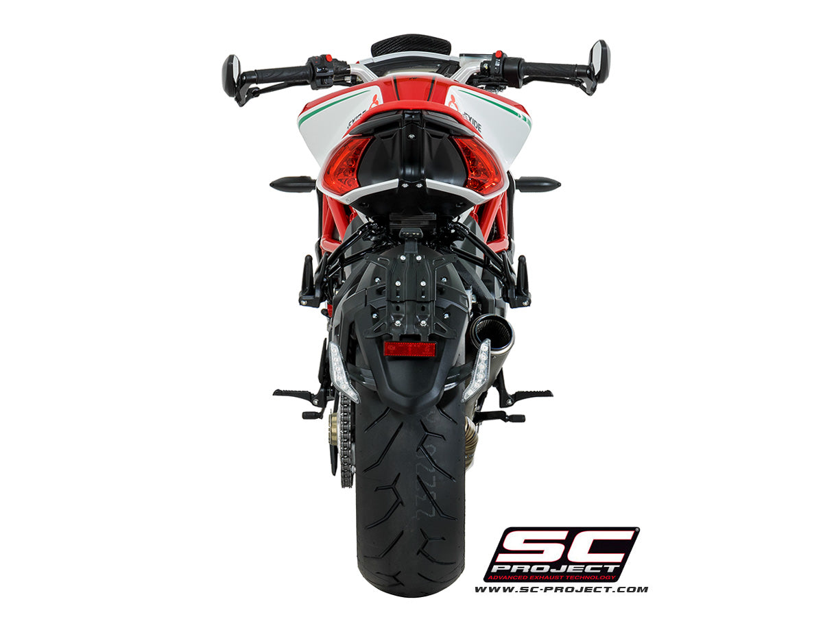 Picture of CR-T titanium exhaust, with welded sector link pipe