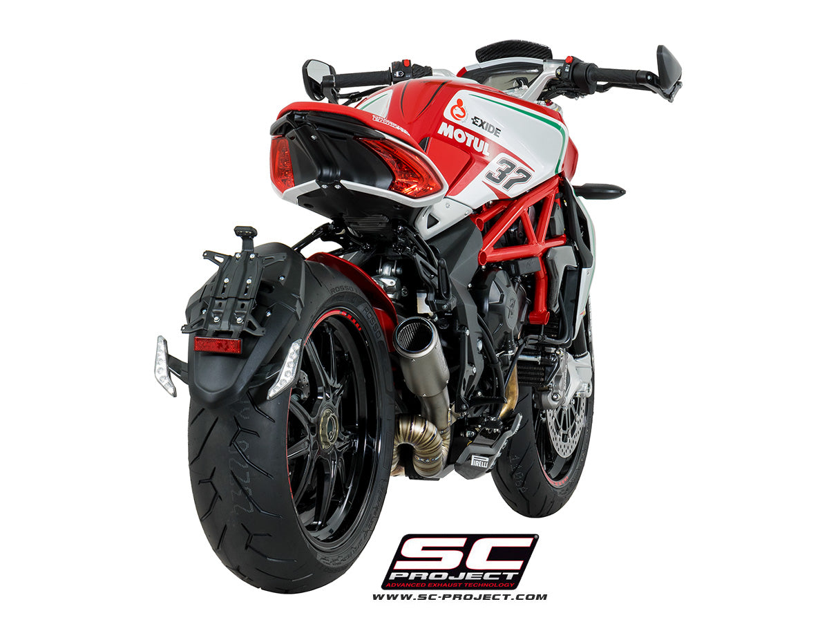 Picture of CR-T titanium exhaust, with welded sector link pipe