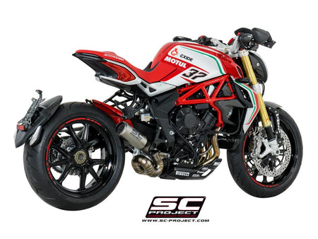 Picture of CR-T titanium exhaust, with welded sector link pipe
